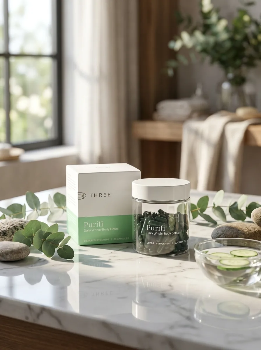 Purifí, frasco de cápsulas Daily Whole-Body Detox
